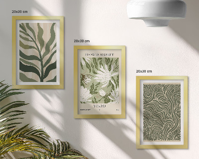 Fotowand Pflanzenmuster, botanische Dekorationen, Boho-Stil