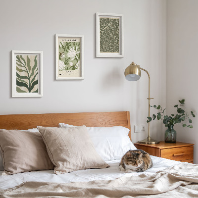 Fotowand Pflanzenmuster, botanische Dekorationen, Boho-Stil