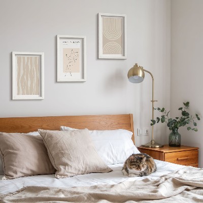 Fotowand Abstrakte Muster, zarte Boho-Dekorationen