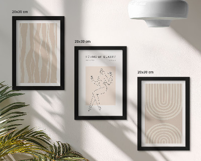 Fotowand Abstrakte Muster, zarte Boho-Dekorationen