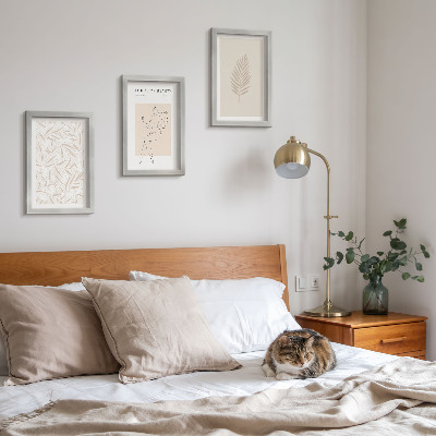 Bilderset mit rahmen Minimalistische botanische Designmotive