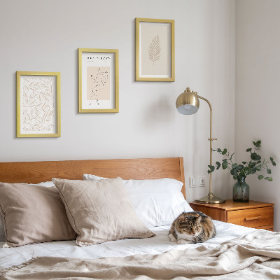 Bilderset mit rahmen Minimalistische botanische Designmotive