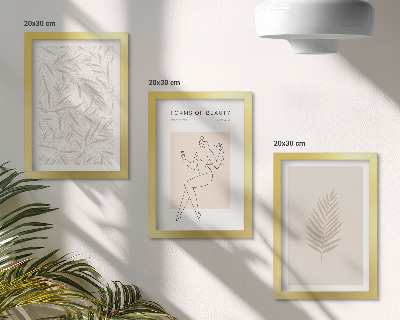 Bilderset mit rahmen Minimalistische botanische Designmotive