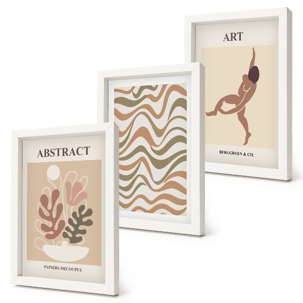 Bilderwand Matisse Boho abstrakte Formen und Muster