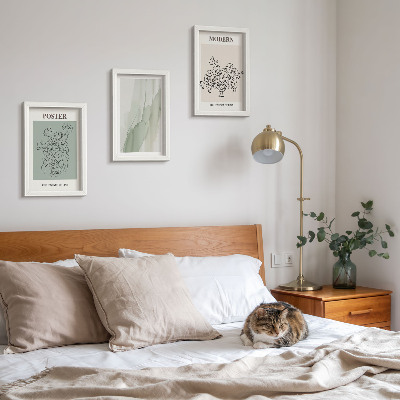 Bilderset mit rahmen Blumen in einer Vase im modernen und minimalistischen Stil