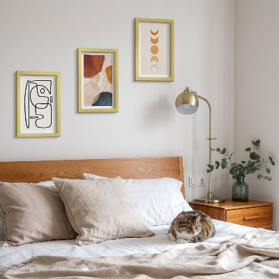 Bilderwand Abstrakte Formen und Farben, modische Dekorationen