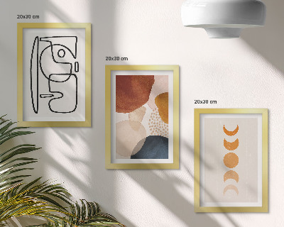 Bilderwand Abstrakte Formen und Farben, modische Dekorationen
