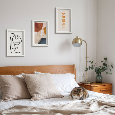 Bilderwand Abstrakte Formen und Farben, modische Dekorationen