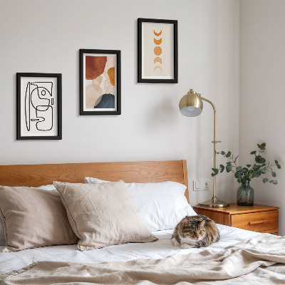 Bilderwand Abstrakte Formen und Farben, modische Dekorationen