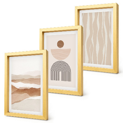 Bilderwand Abstrakte Landschaft, natürliche Formen und Geometrie