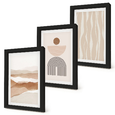 Bilderwand Abstrakte Landschaft, natürliche Formen und Geometrie