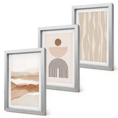 Bilderwand Abstrakte Landschaft, natürliche Formen und Geometrie
