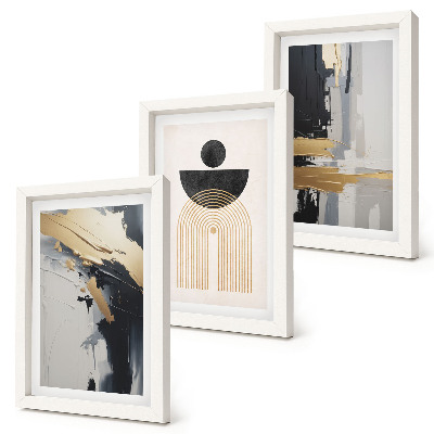 Bilderset mit rahmen Geometrische, abstrakte, elegante Komposition