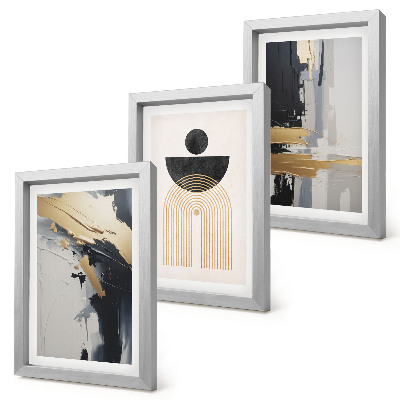 Bilderset mit rahmen Geometrische, abstrakte, elegante Komposition