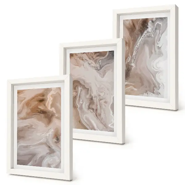 Bilderwand mit abstrakter Marmor-Steintextur