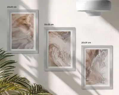Bilderwand mit abstrakter Marmor-Steintextur