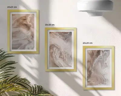 Bilderwand mit abstrakter Marmor-Steintextur