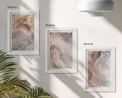 Bilderwand mit abstrakter Marmor-Steintextur