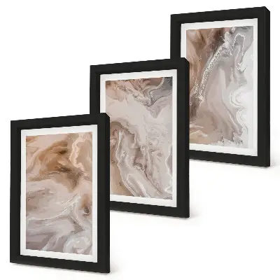 Bilderwand mit abstrakter Marmor-Steintextur