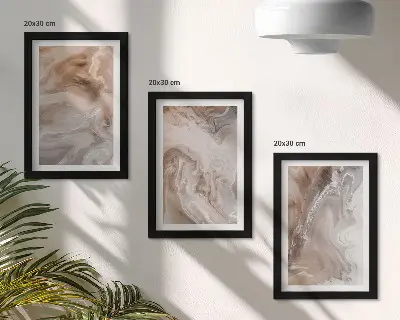 Bilderwand mit abstrakter Marmor-Steintextur