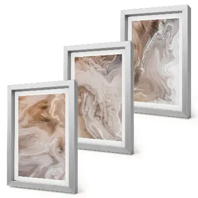 Bilderwand mit abstrakter Marmor-Steintextur