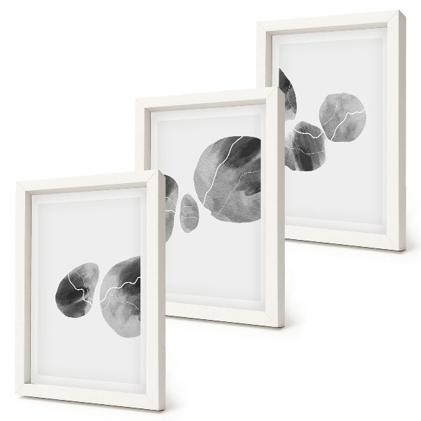 Fotowand abstrakte minimalistische Malerei mit Farbflecken