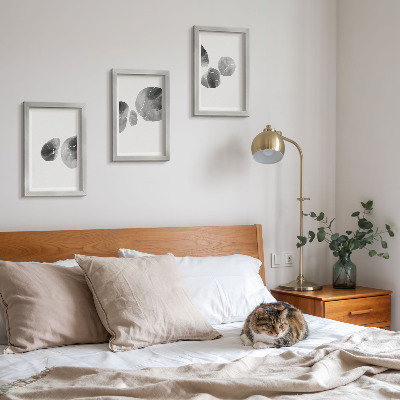 Fotowand abstrakte minimalistische Malerei mit Farbflecken