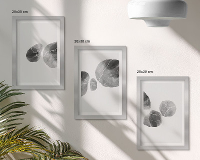 Fotowand abstrakte minimalistische Malerei mit Farbflecken
