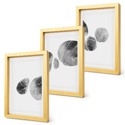 Fotowand abstrakte minimalistische Malerei mit Farbflecken