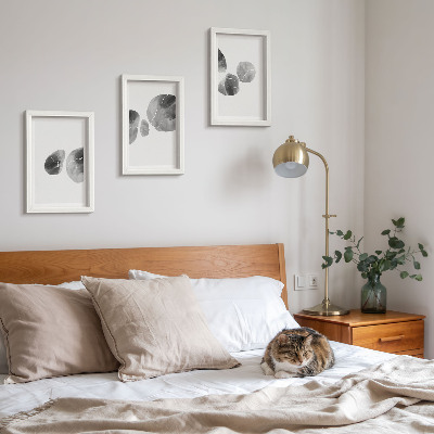 Fotowand abstrakte minimalistische Malerei mit Farbflecken