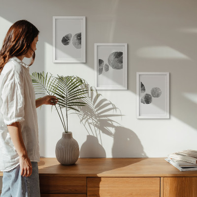 Fotowand abstrakte minimalistische Malerei mit Farbflecken