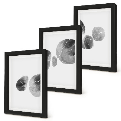 Fotowand abstrakte minimalistische Malerei mit Farbflecken