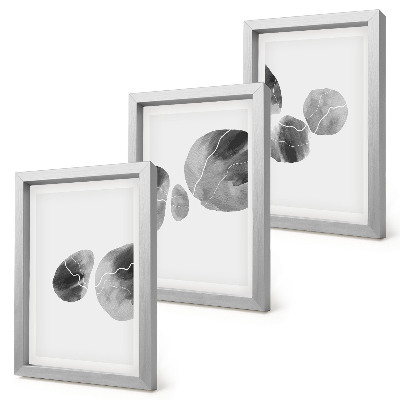 Fotowand abstrakte minimalistische Malerei mit Farbflecken
