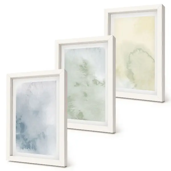 Fotowand mit Pastellfarben auf Leinwandtextur