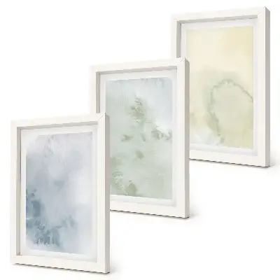 Fotowand mit Pastellfarben auf Leinwandtextur