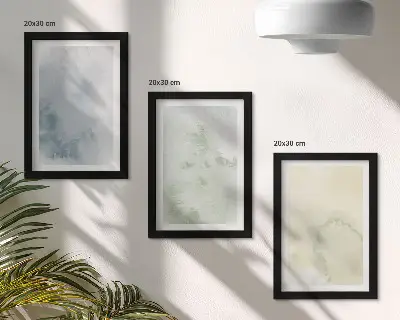 Fotowand mit Pastellfarben auf Leinwandtextur