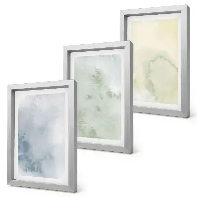 Fotowand mit Pastellfarben auf Leinwandtextur