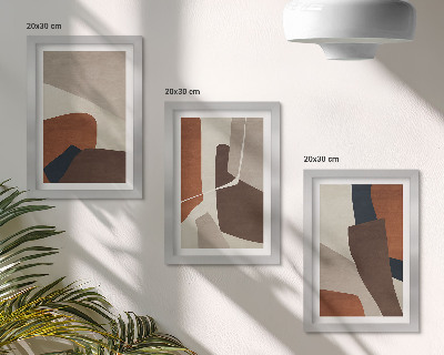 Bilderwand Abstraktion von Strukturformen im modernen Stil