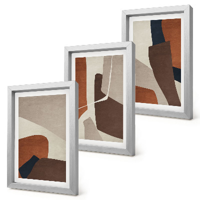 Bilderwand Abstraktion von Strukturformen im modernen Stil