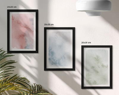 Fotowand Pastellfarbene Strukturen, bunte Aquarelle auf Leinwand
