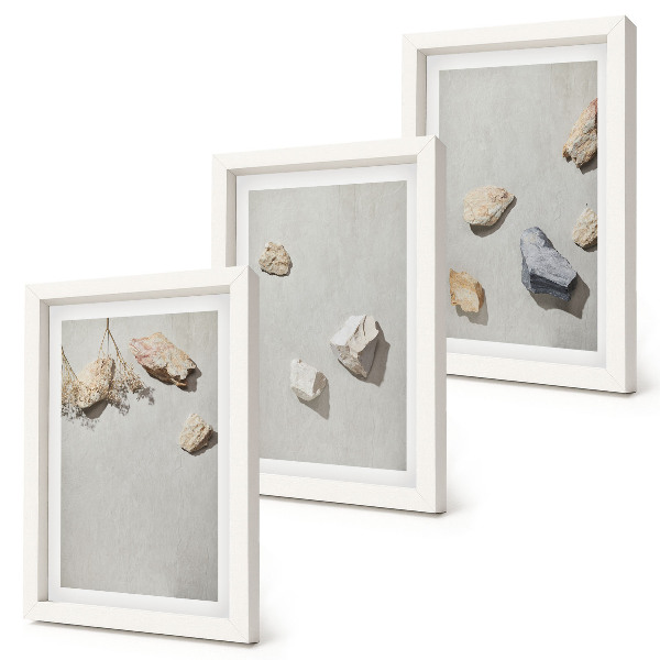Bilderwand Boho-Strandsteine, minimalistische Dekorationen