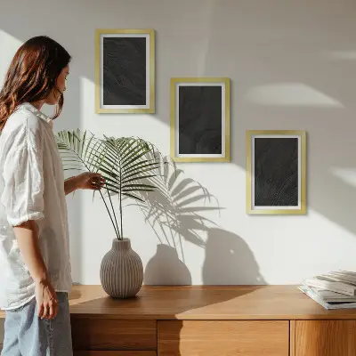 Fotowand dunkler Marmor mit eleganten Texturen in einem glamourösen Stil