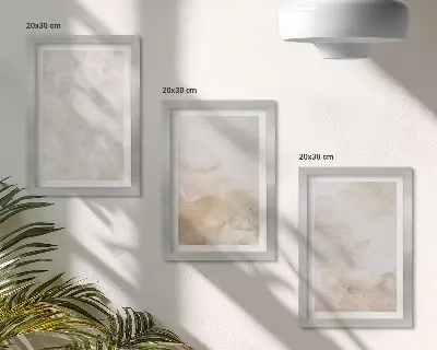 Fotowand mit modischen Texturen in hellen Pastelltönen