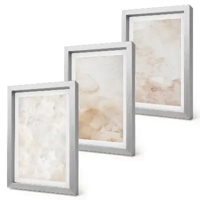 Fotowand mit modischen Texturen in hellen Pastelltönen
