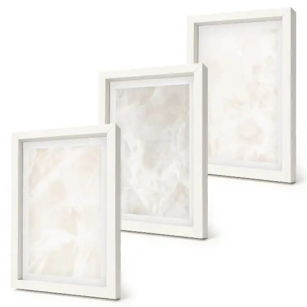 Bilderwand mit eleganter Marmorstein-Hintergrundtextur