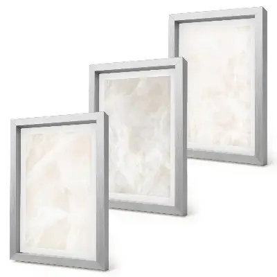 Bilderwand mit eleganter Marmorstein-Hintergrundtextur