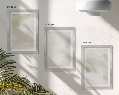Bilderset mit rahmen Leuchtende abstrakte Farben auf Leinwand, zarter Boho-Stil