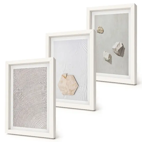 Fotowand leichte Texturen im Sand im zarten Boho-Stil
