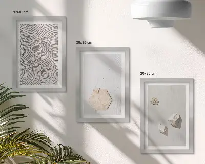 Fotowand leichte Texturen im Sand im zarten Boho-Stil