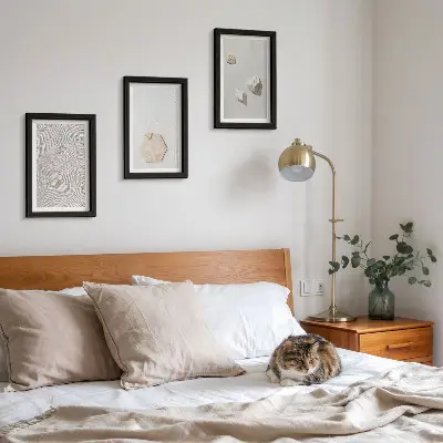 Fotowand leichte Texturen im Sand im zarten Boho-Stil